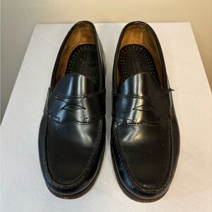 G.H. Bass & Co. Black Leather Men's Slip-Ons Penny Loafers